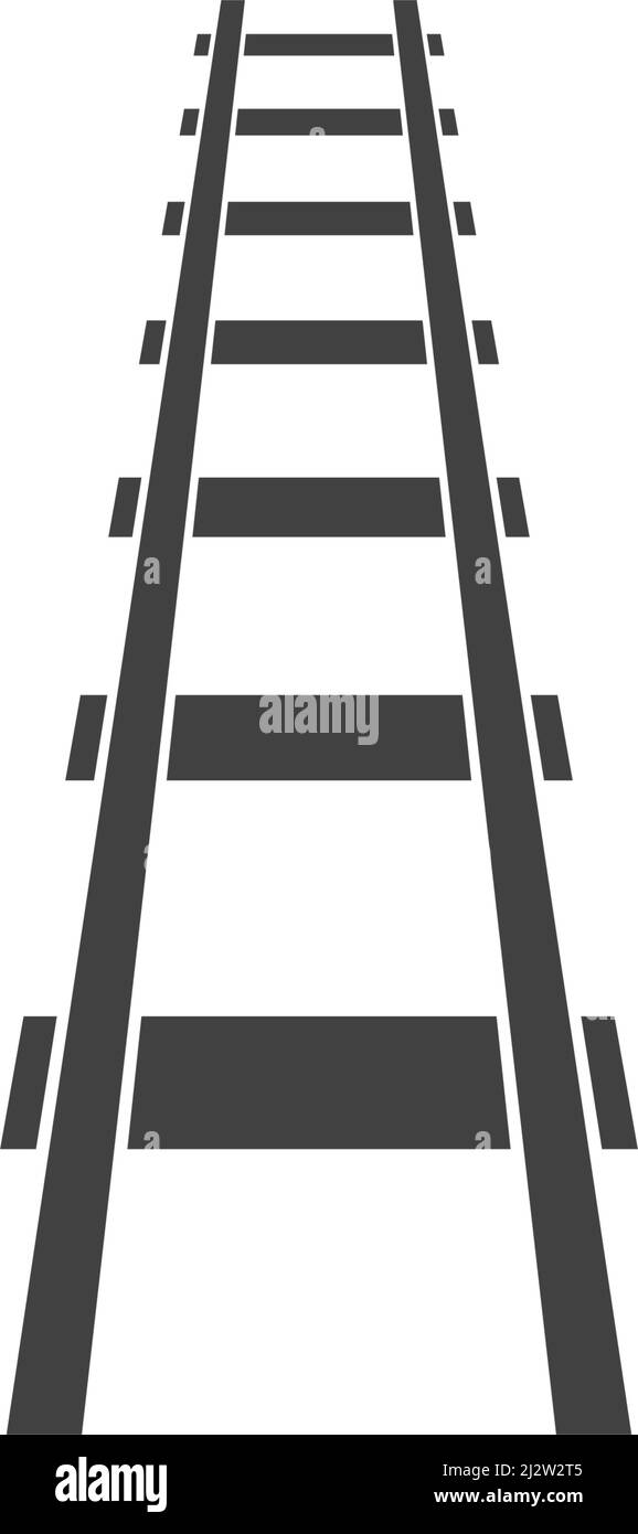 Railway illustration vector flat design Stock Vector