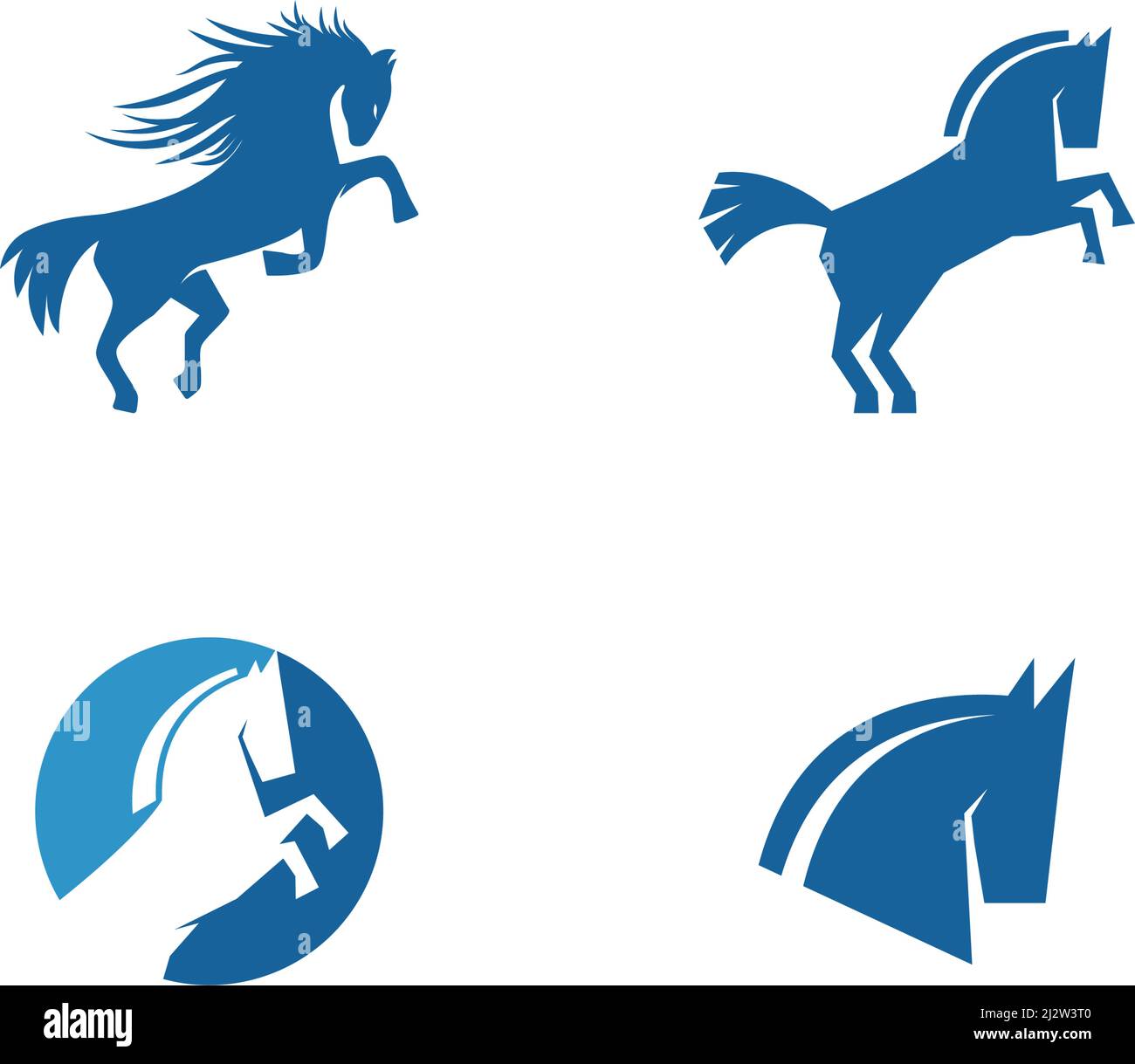 Horse Logo Template Vector illustration design Stock Vector