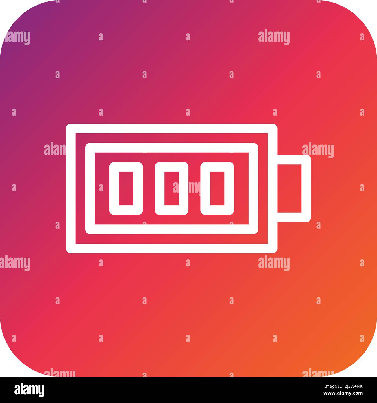 Full Battery Vector Icon Design Illustration Stock Vector Image & Art ...