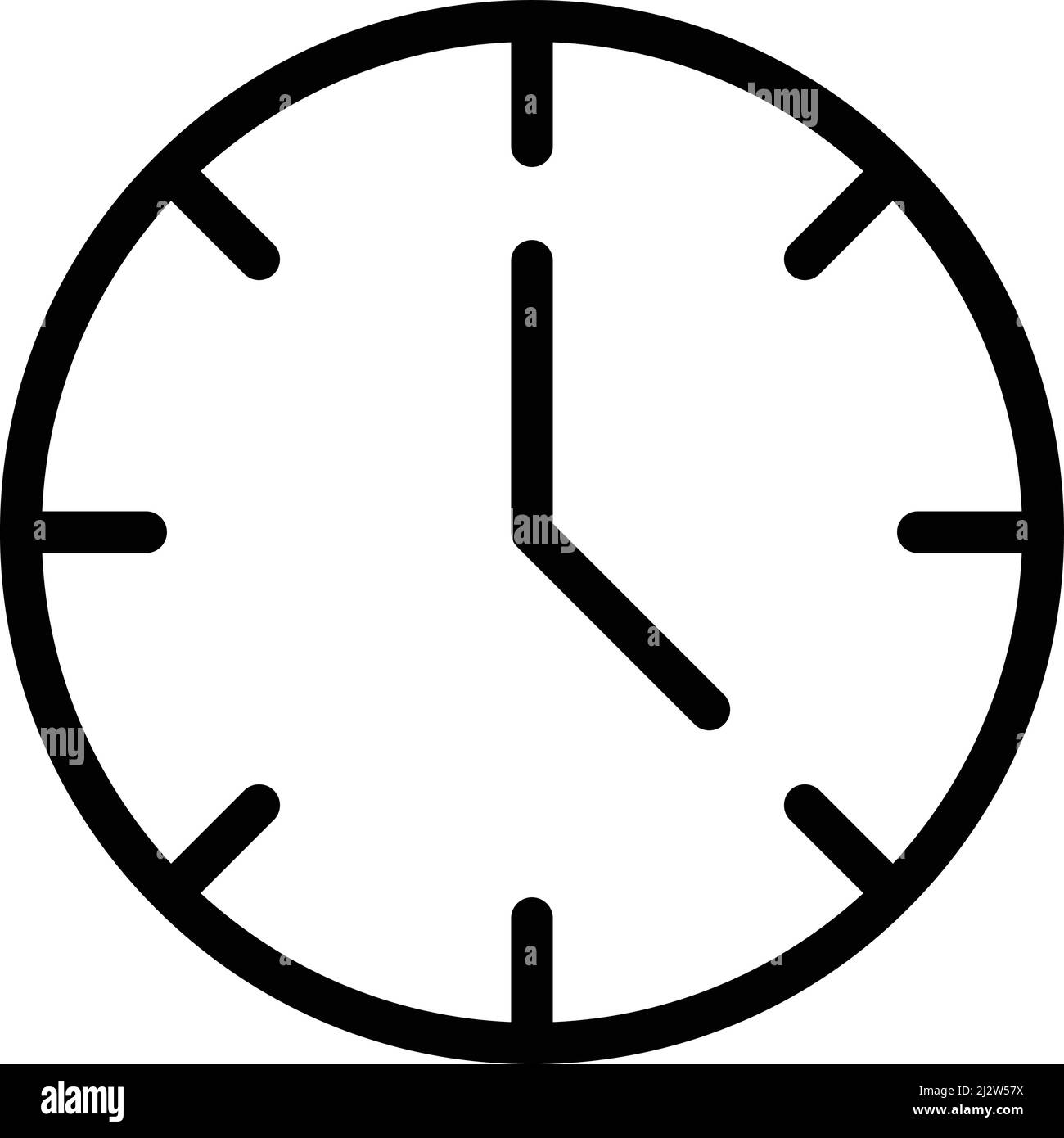 Clock vector Black and White Stock Photos & Images - Alamy