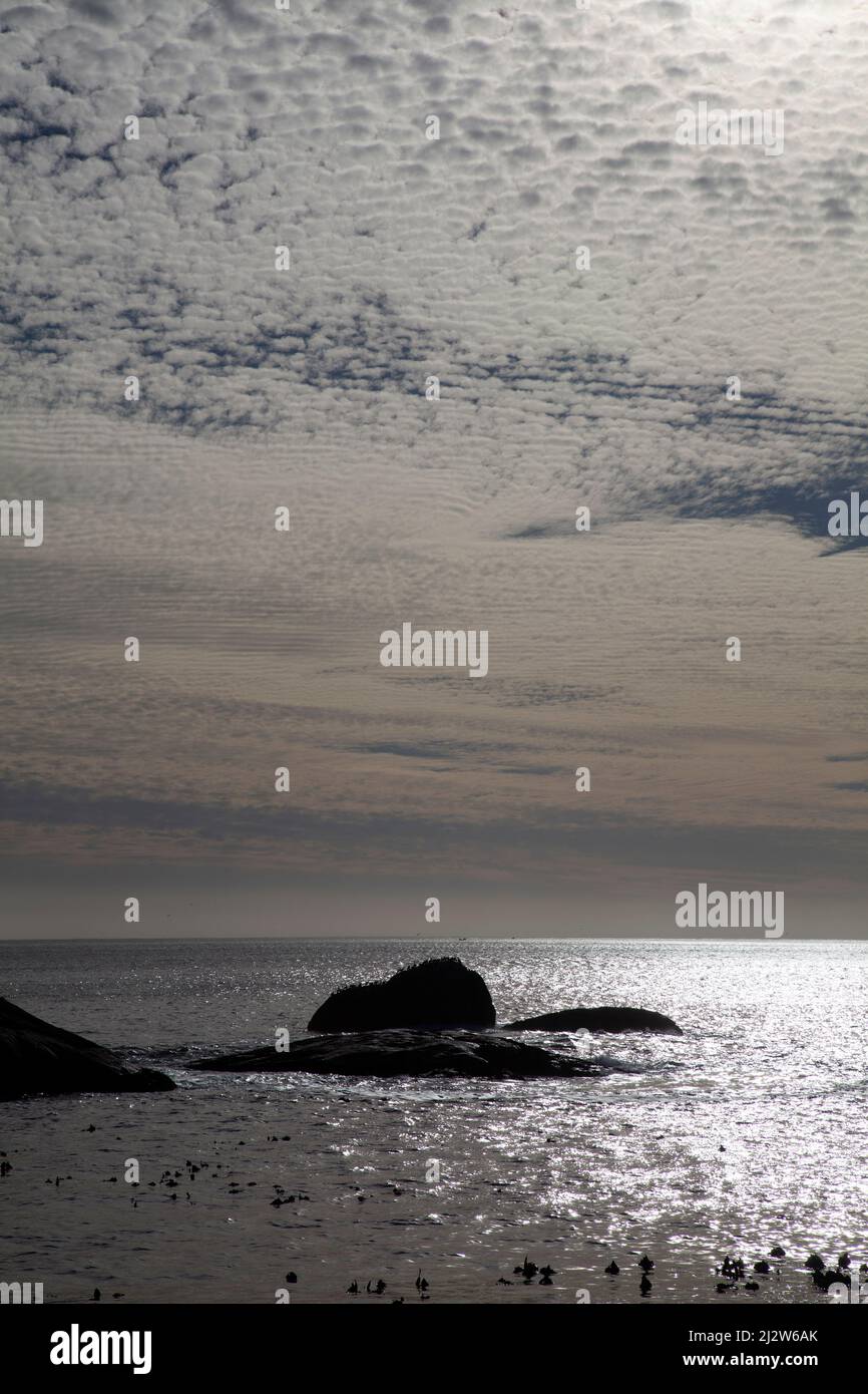 Glistening Light on Ocean Stock Photo