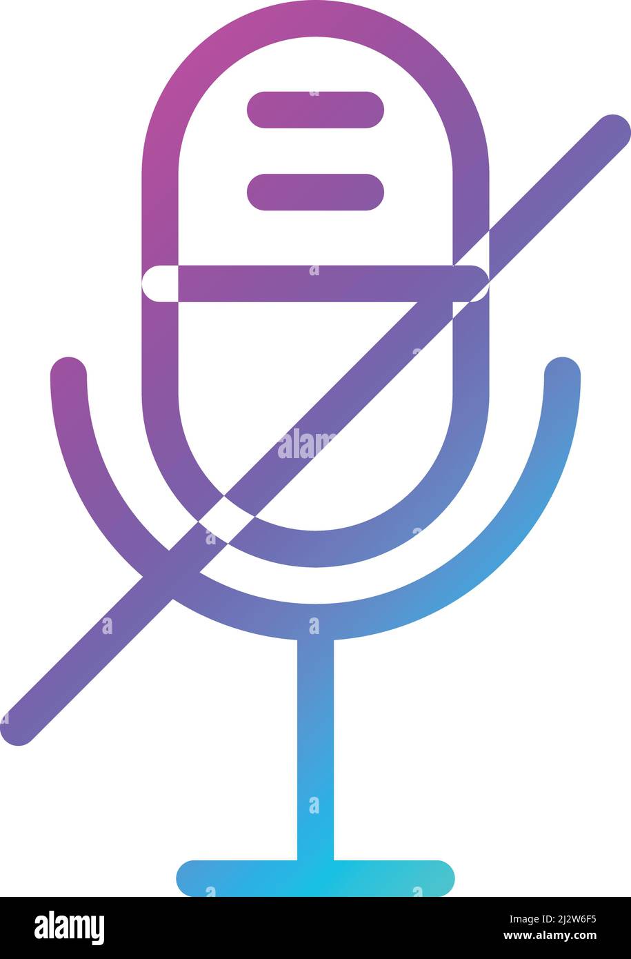 Mute Vector Icon Design Illustration Stock Vector