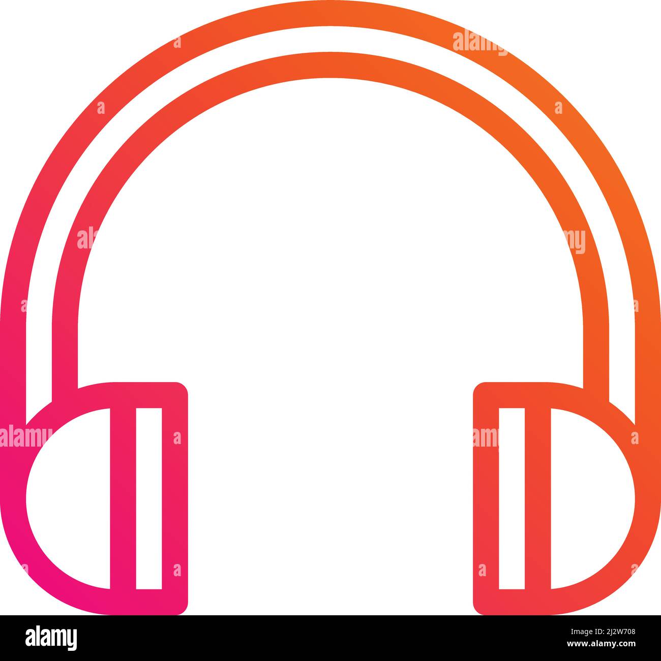 Headphones Vector Icon Design Illustration Stock Vector