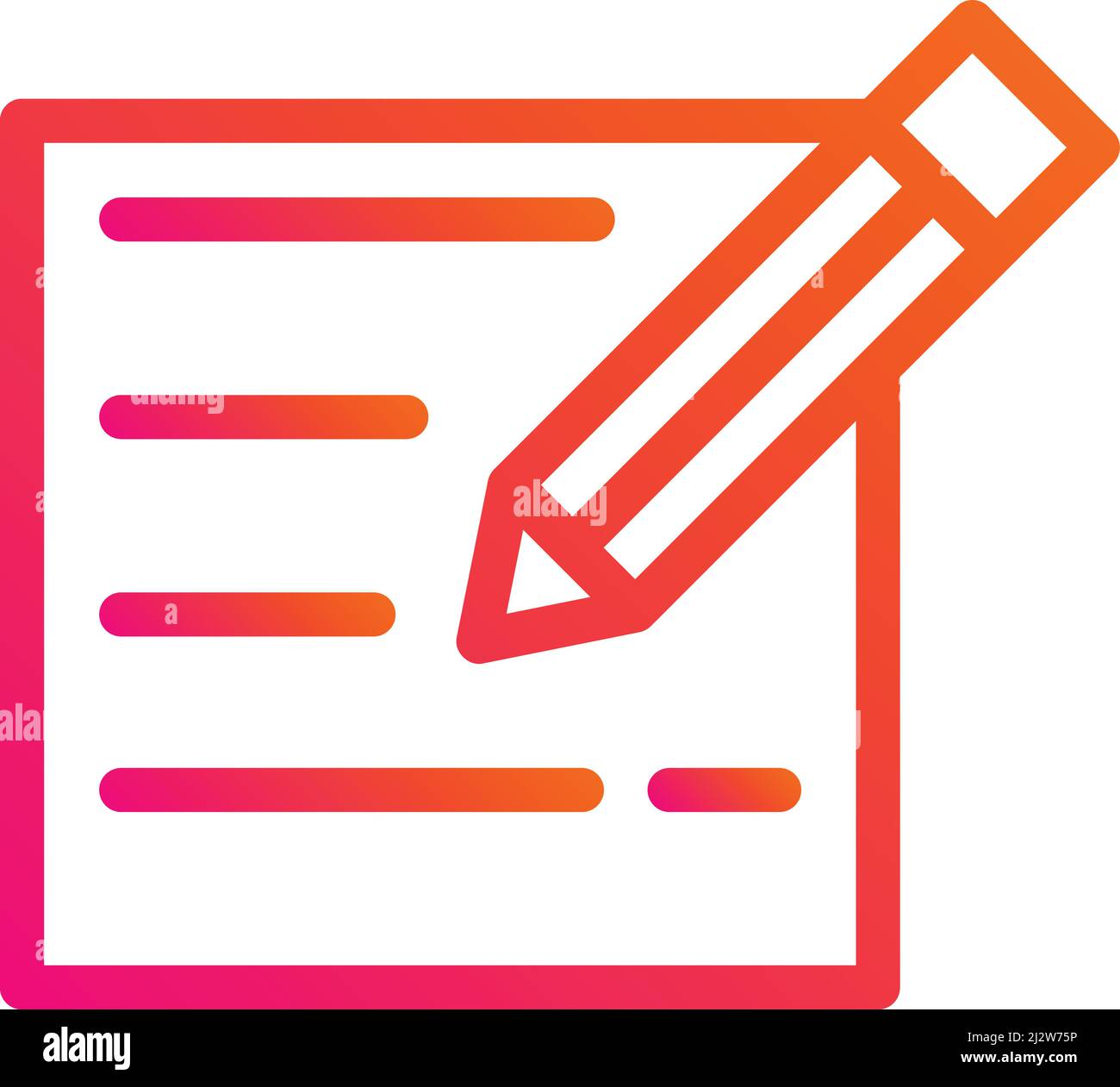 Edit Vector Icon Design Illustration Stock Vector