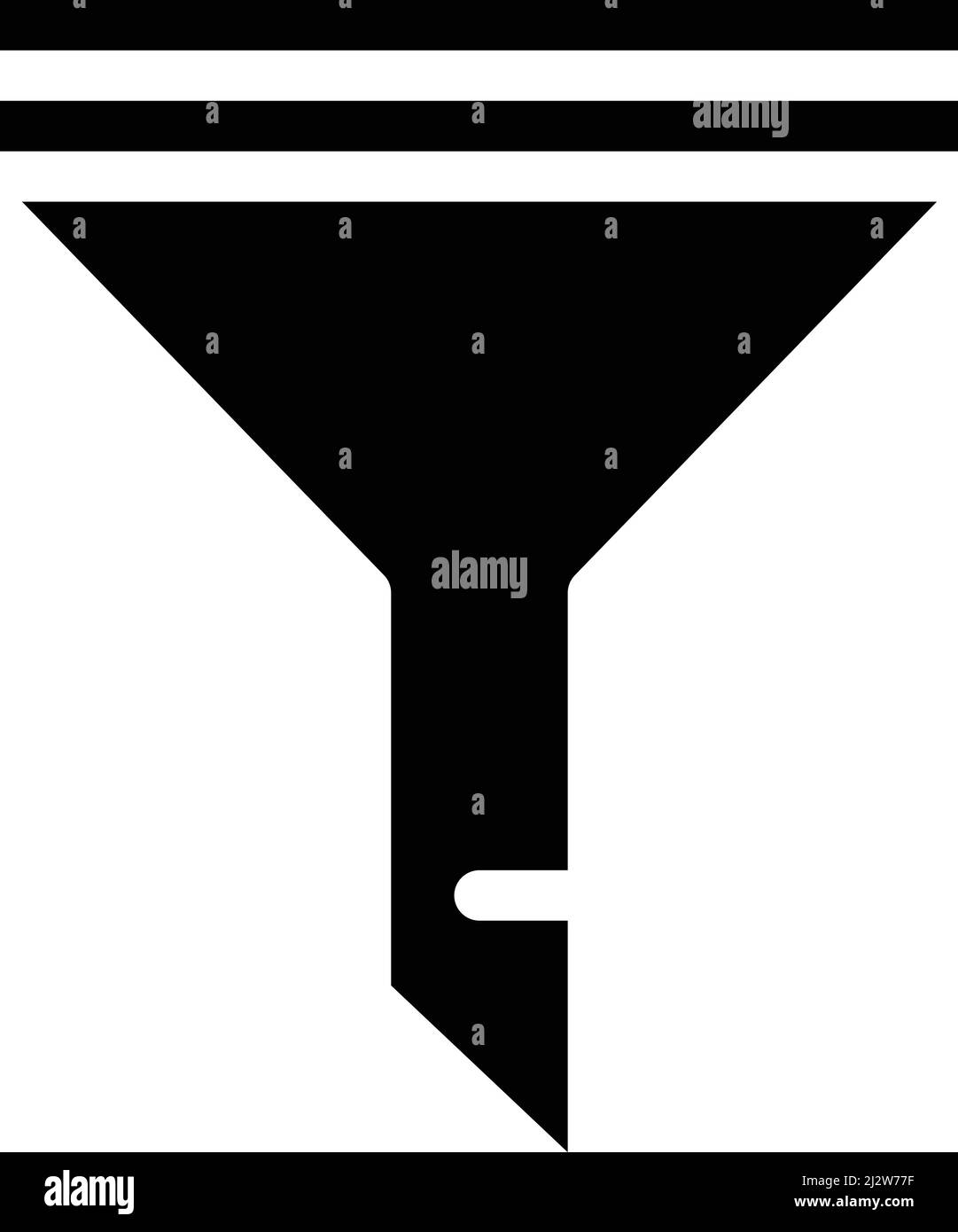 Filter Vector Icon Design Illustration Stock Vector