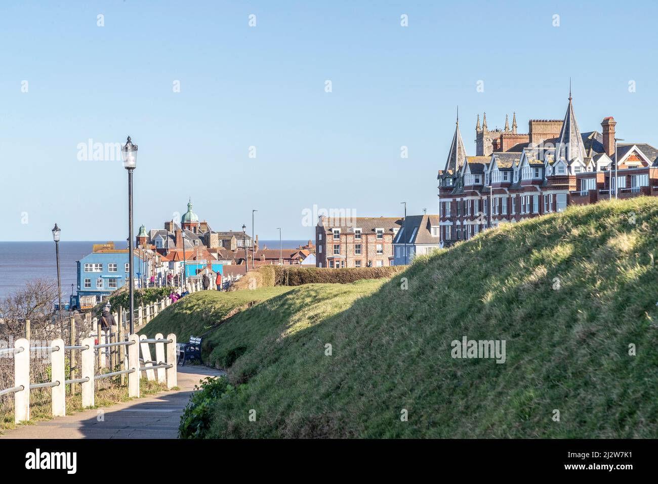 Cromer on the North Norfolk coast a popular staycation location. East Anglia, England, UK. Stock Photo