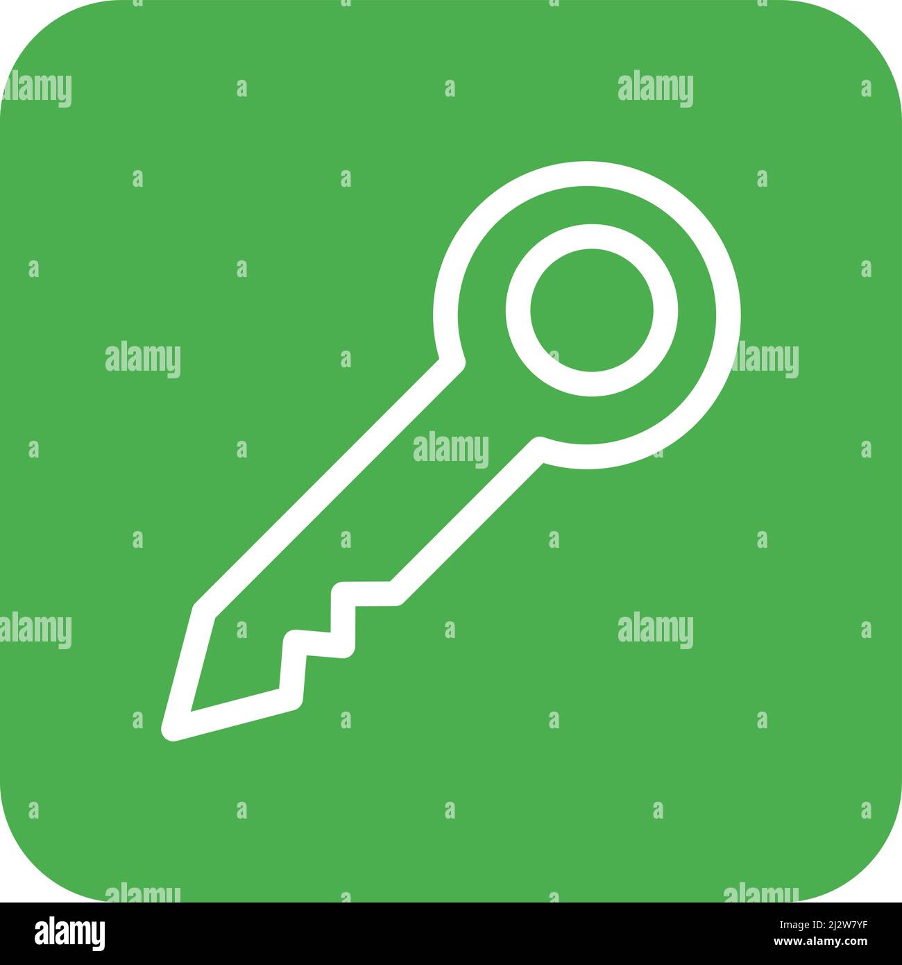 Key Vector Icon Design Illustration Stock Vector