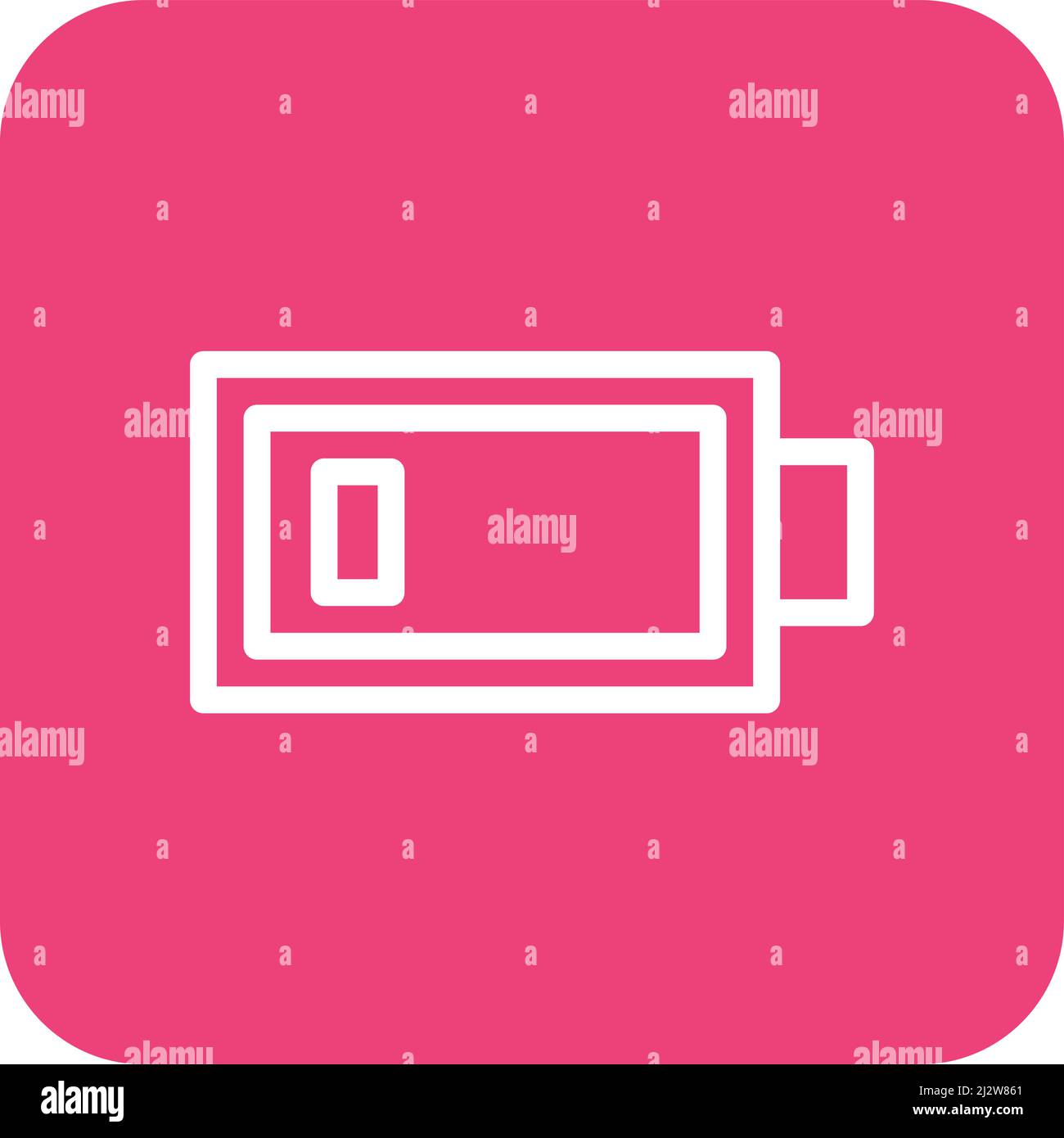 Low Battery Vector Icon Design Illustration Stock Vector