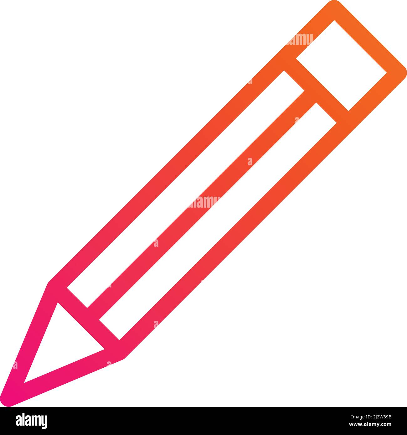 Pencil Vector Icon Design Illustration Stock Vector