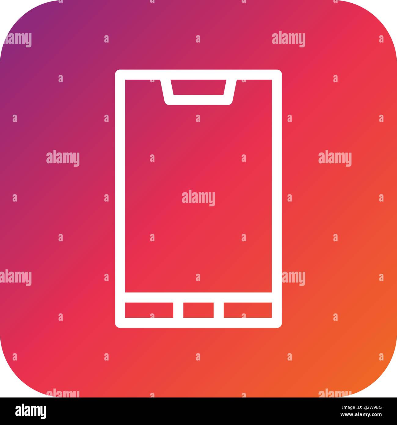 Mobile Phone Vector Icon Design Illustration Stock Vector
