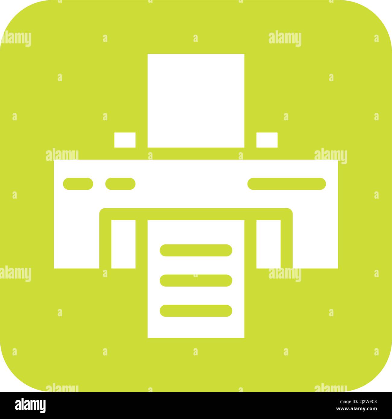 Printer Vector Icon Design Illustration Stock Vector