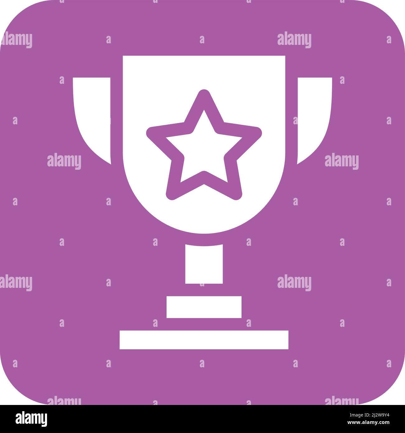 Trophy Vector Icon Design Illustration Stock Vector