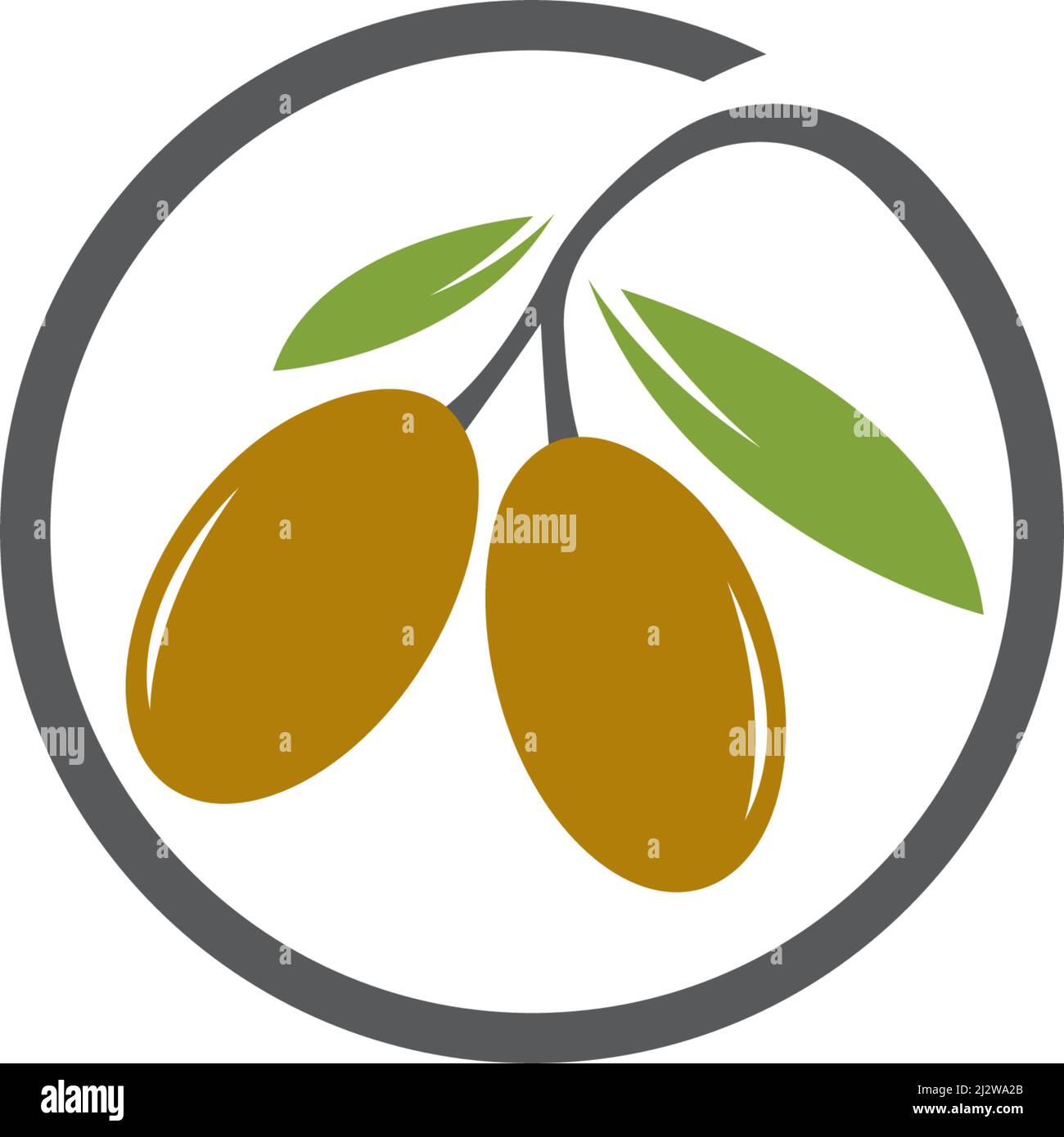 olive logo template vector flat design Stock Vector Image & Art - Alamy
