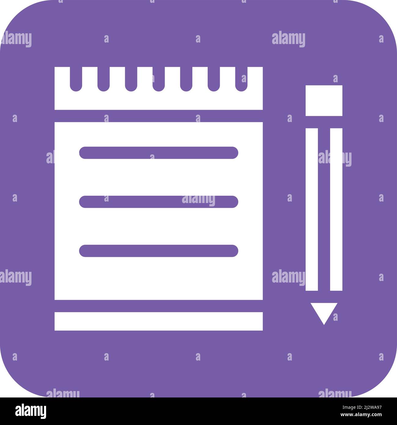 Note book Vector Icon Design Illustration Stock Vector