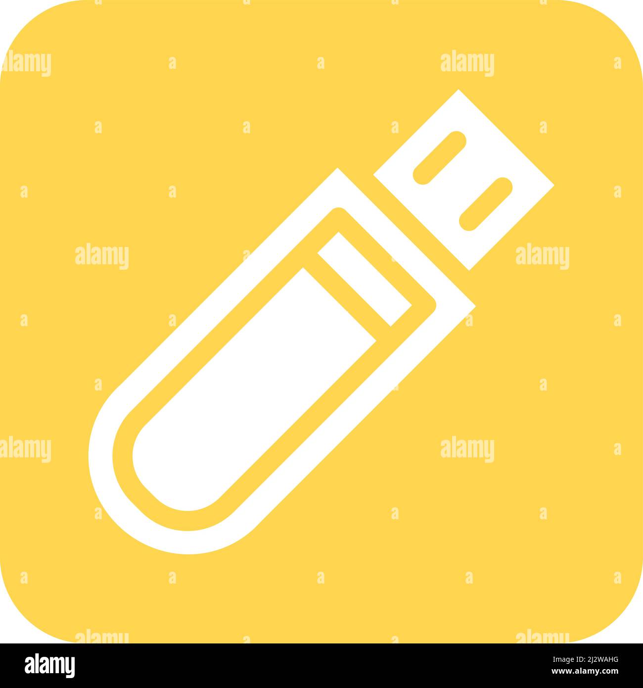 USB Vector Icon Design Illustration Stock Vector