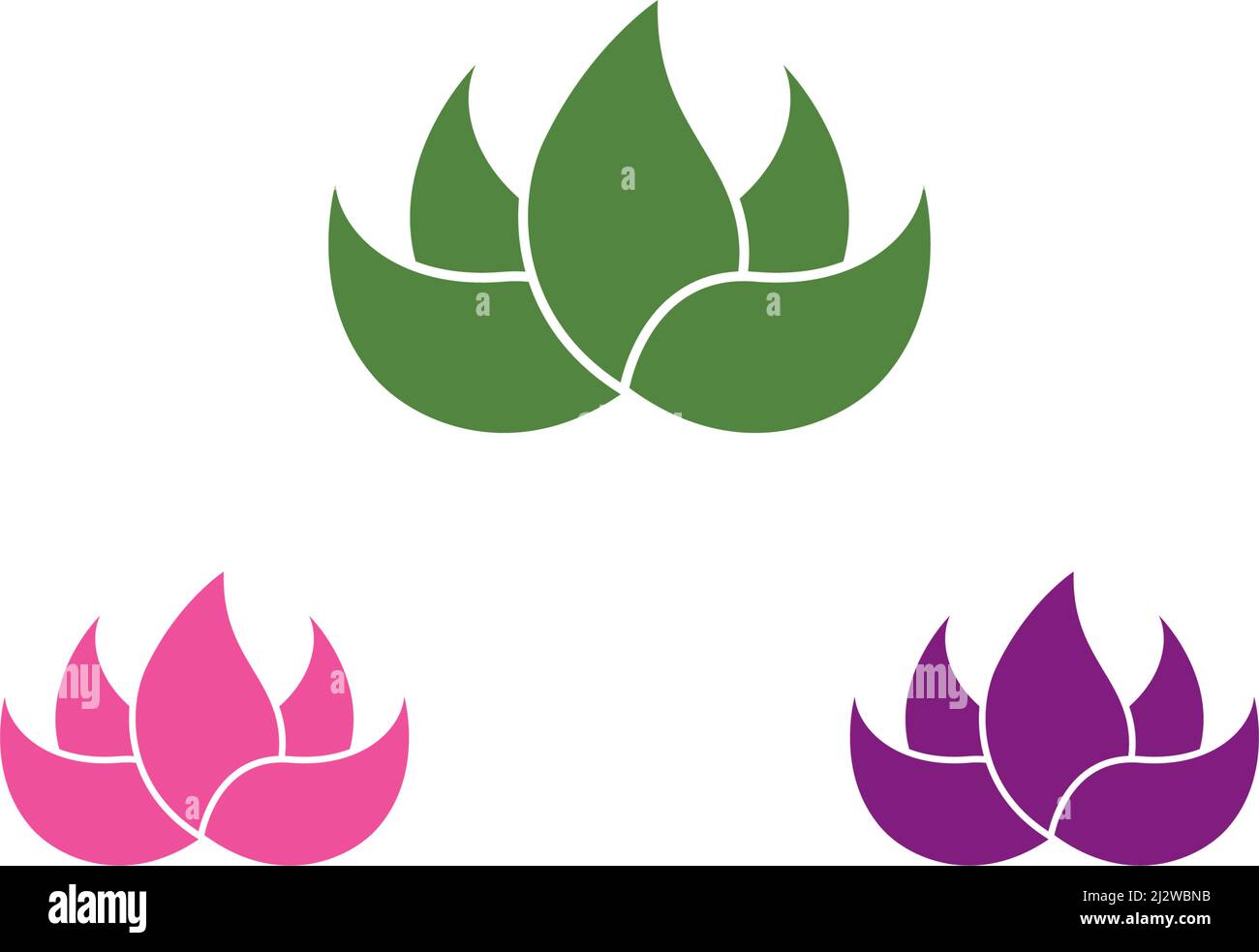 Lotus flower logo Template Vector Stock Vector