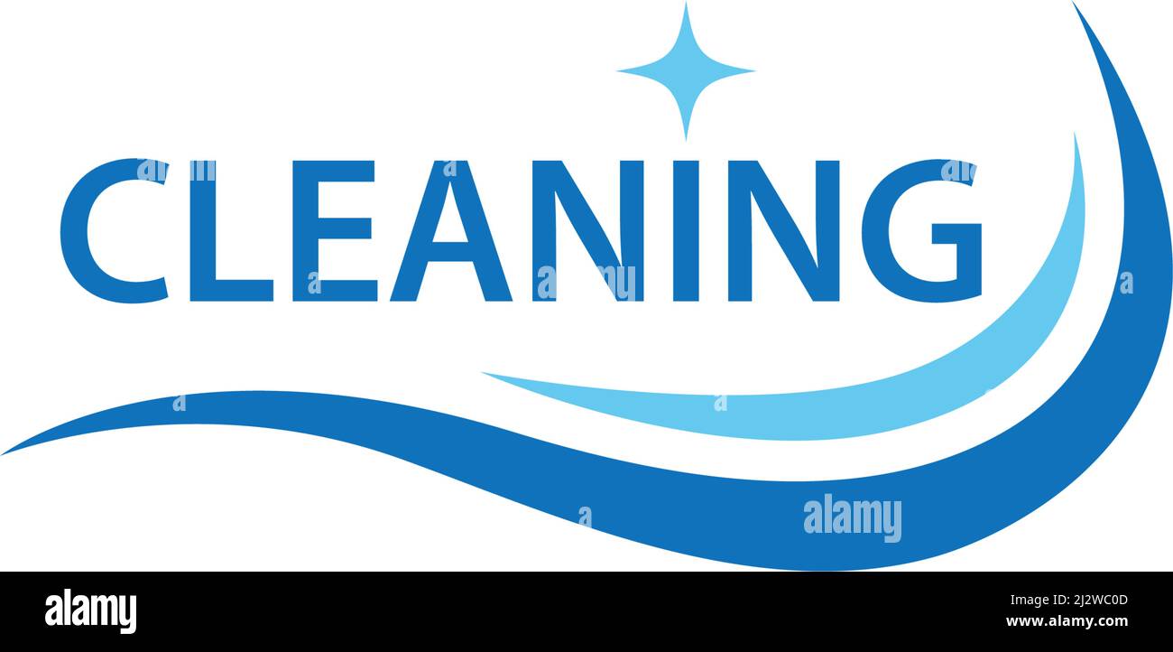 Cleaning logo and symbol ilustration vector template Stock Vector