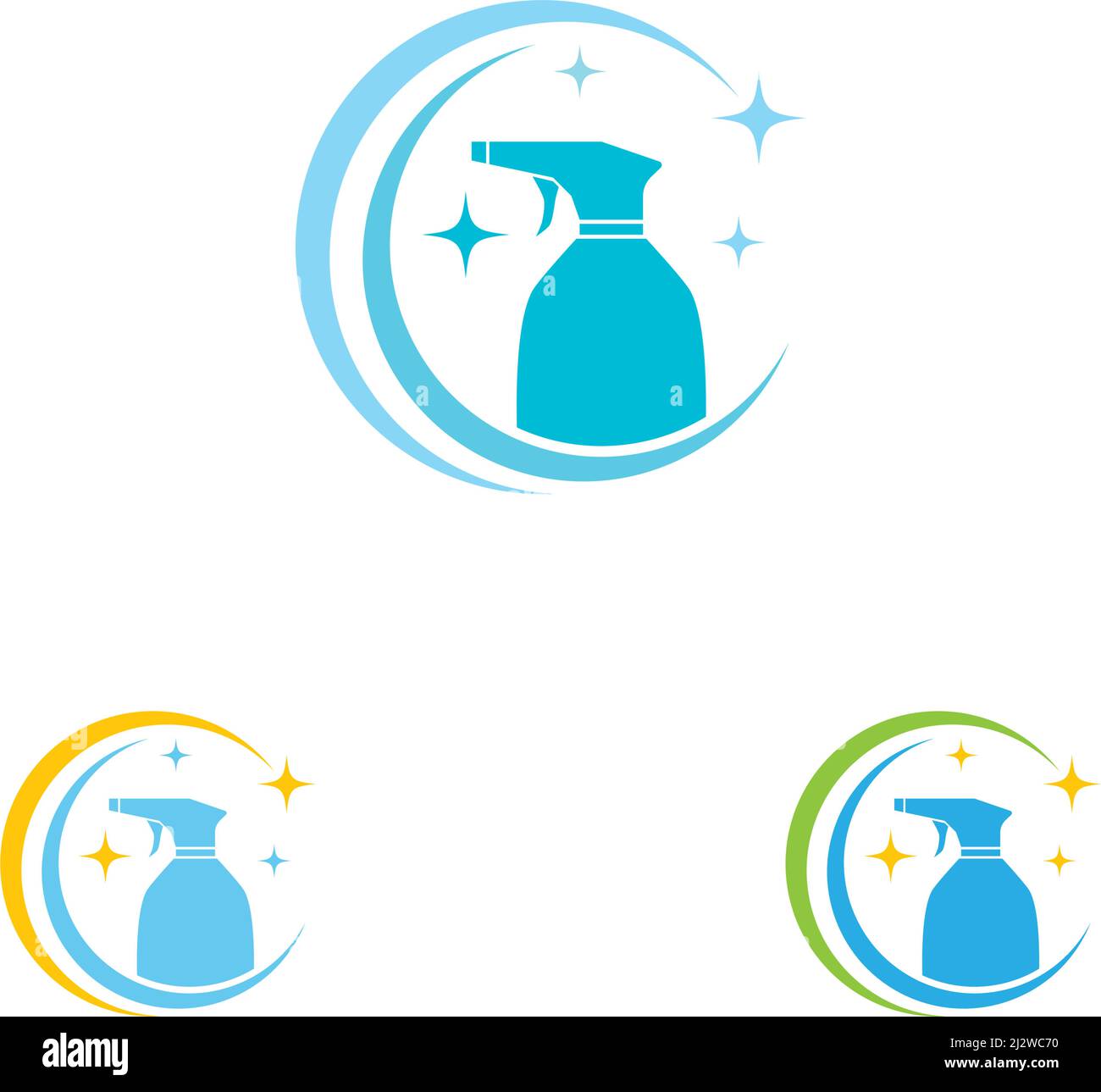 Cleaning logo and symbol ilustration vector template Stock Vector