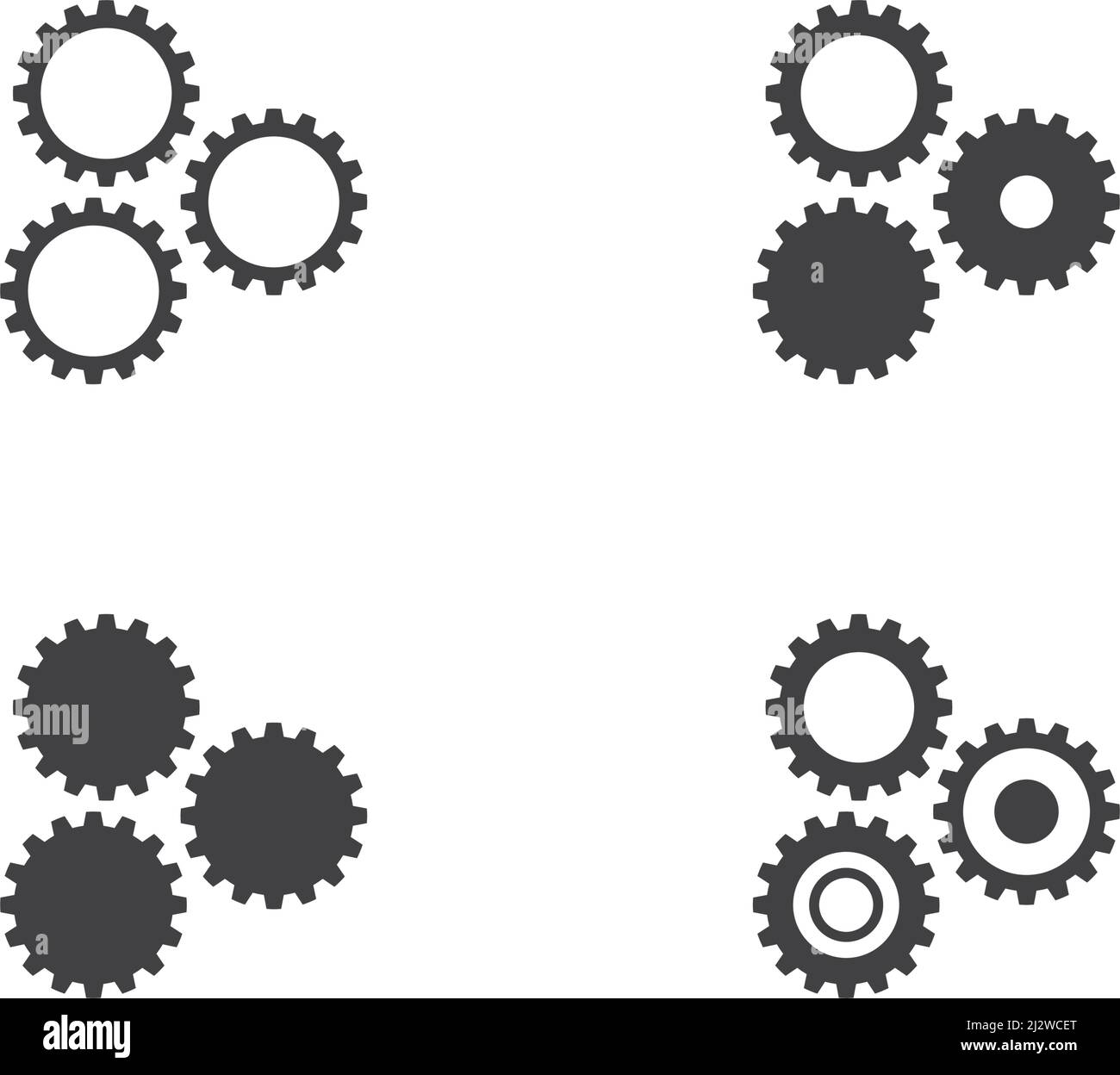 Gear Logo Template vector icon illustration design Stock Vector Image ...