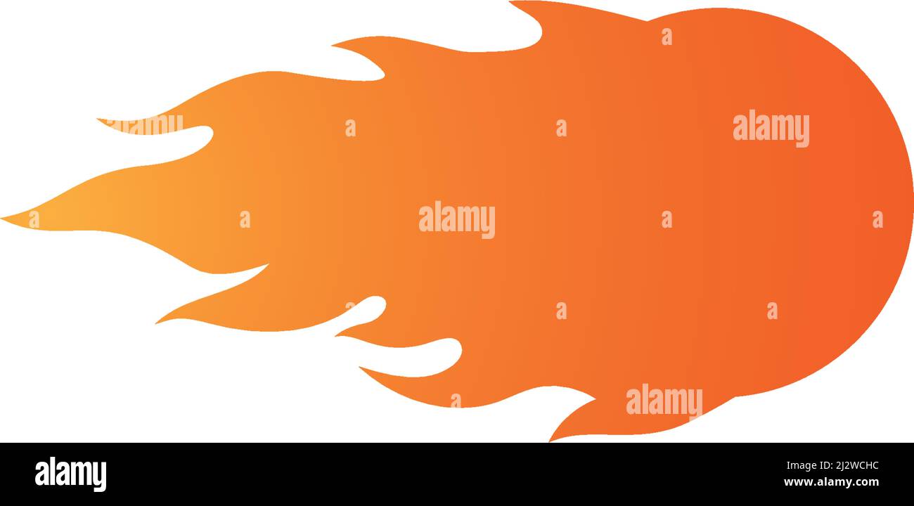 Meteorite ilustration logo vector template Stock Vector