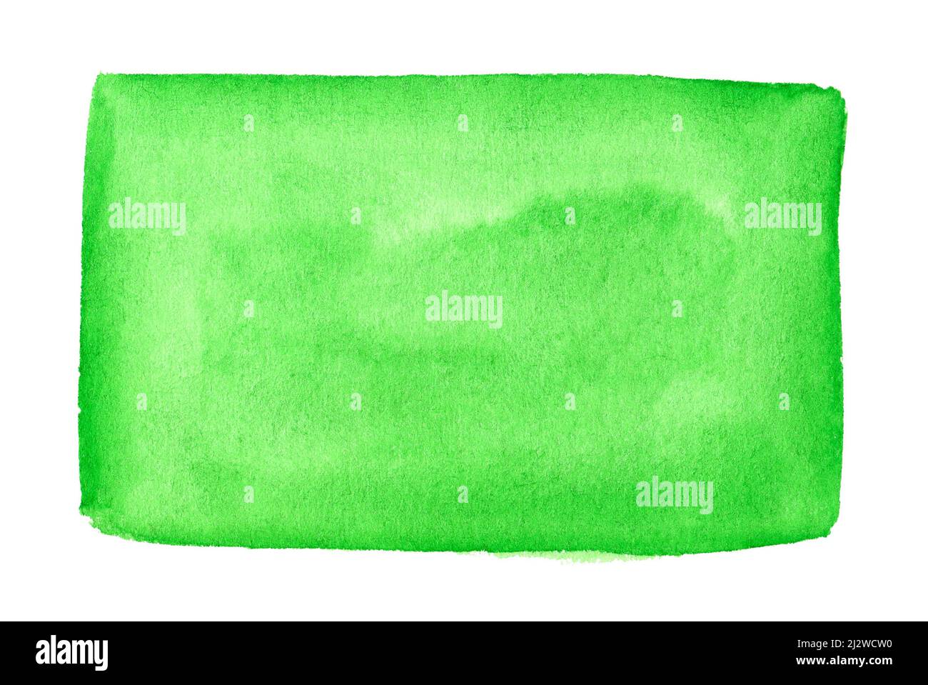 Abstract green watercolor spot isolated on white background Stock Photo ...