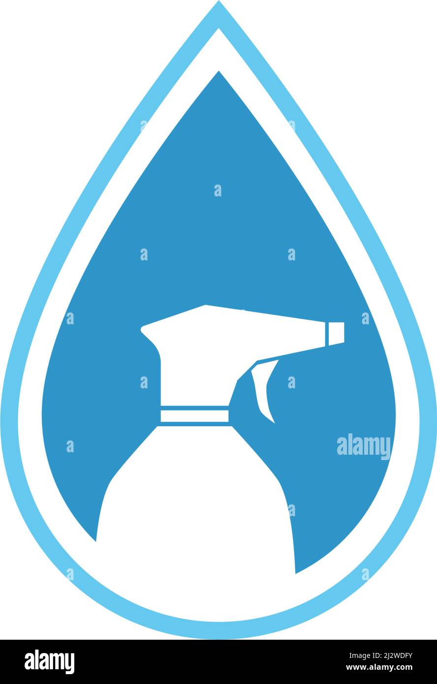 Cleaning logo and symbol ilustration vector template Stock Vector