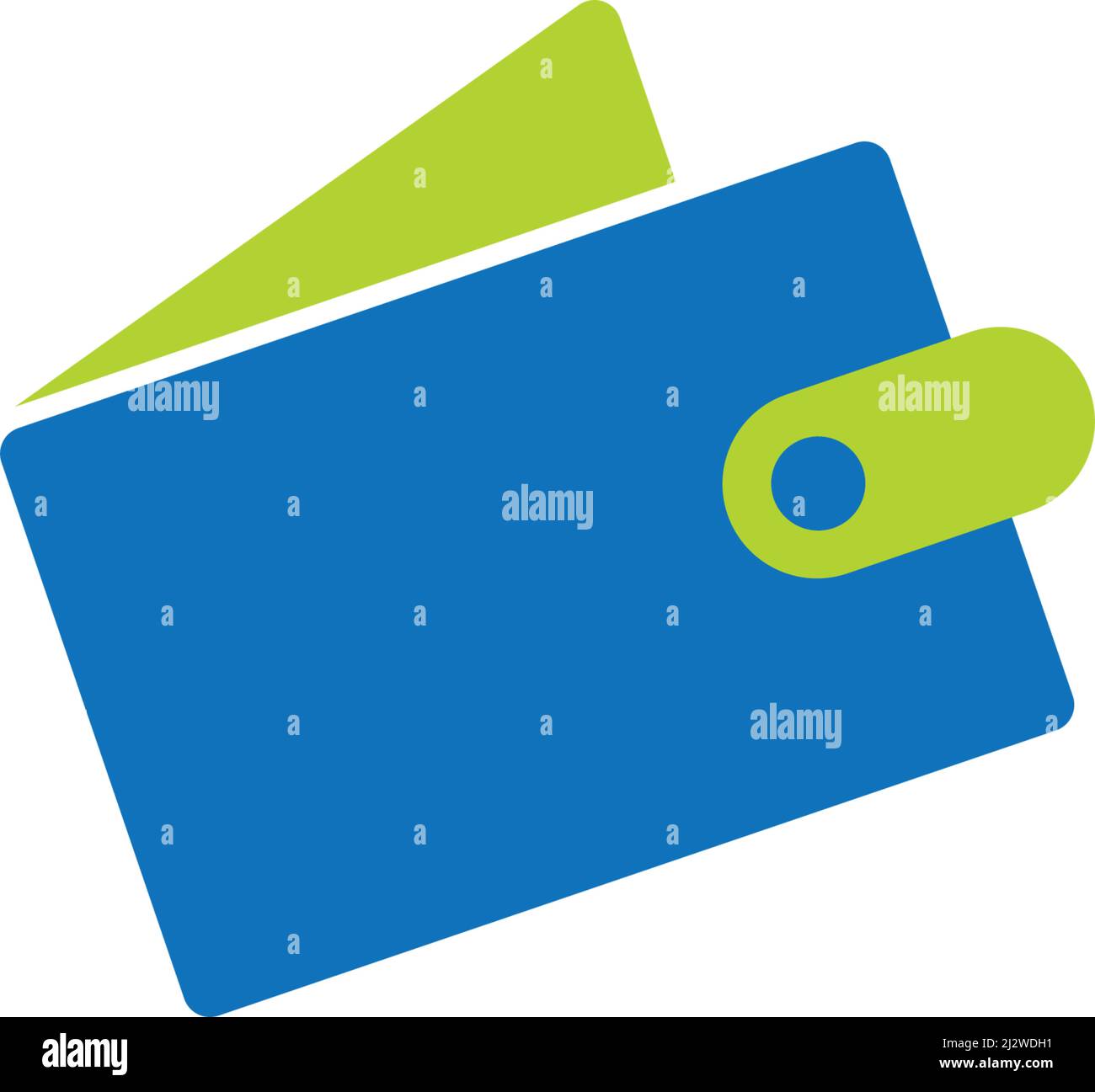 Wallet logo and symbol vector template Stock Vector