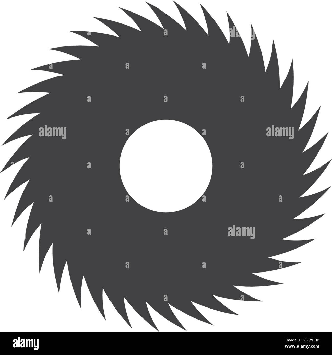 Metal saw logo vector icon template Stock Vector