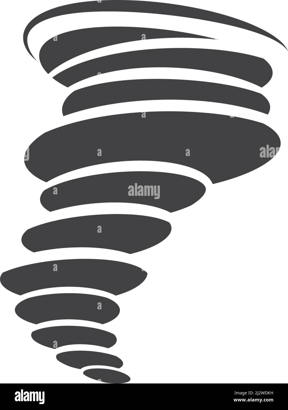 Wind tornado logo vector illustration flat design Stock Vector Image ...
