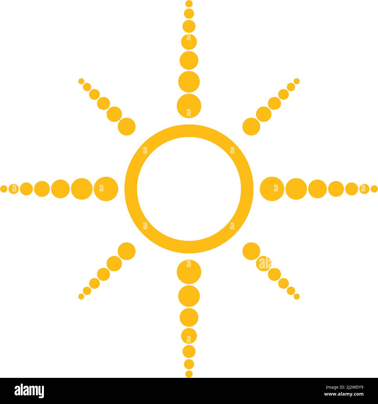 sun ilustration logo vector icon template Stock Vector