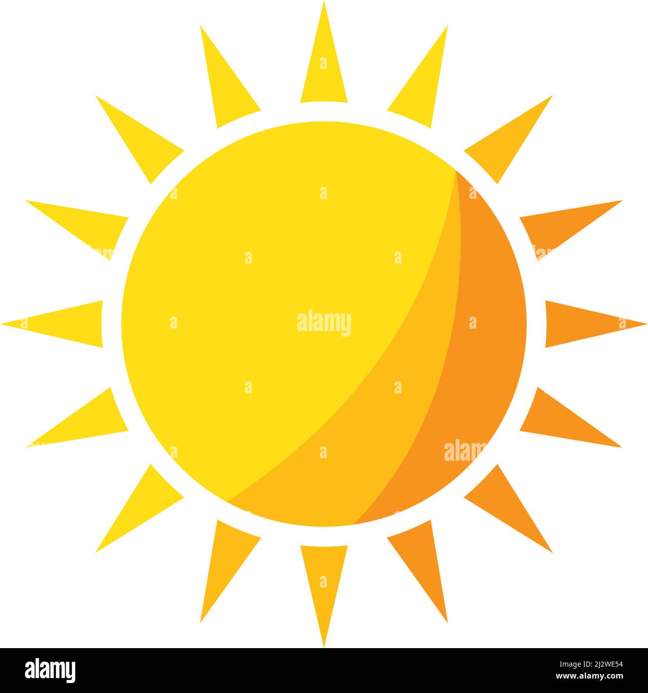 sun ilustration logo vector icon template Stock Vector