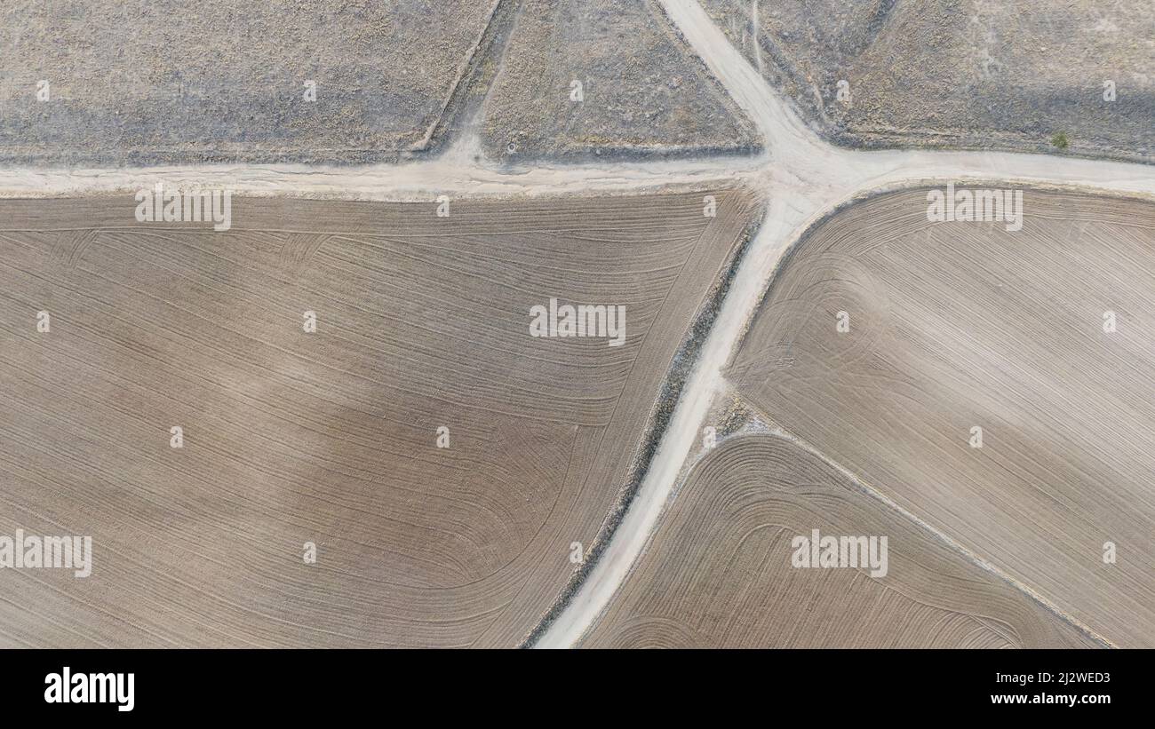 aerial view of tilled fields Stock Photo Alamy aerial view of tilled fields Stock Photo Alamy