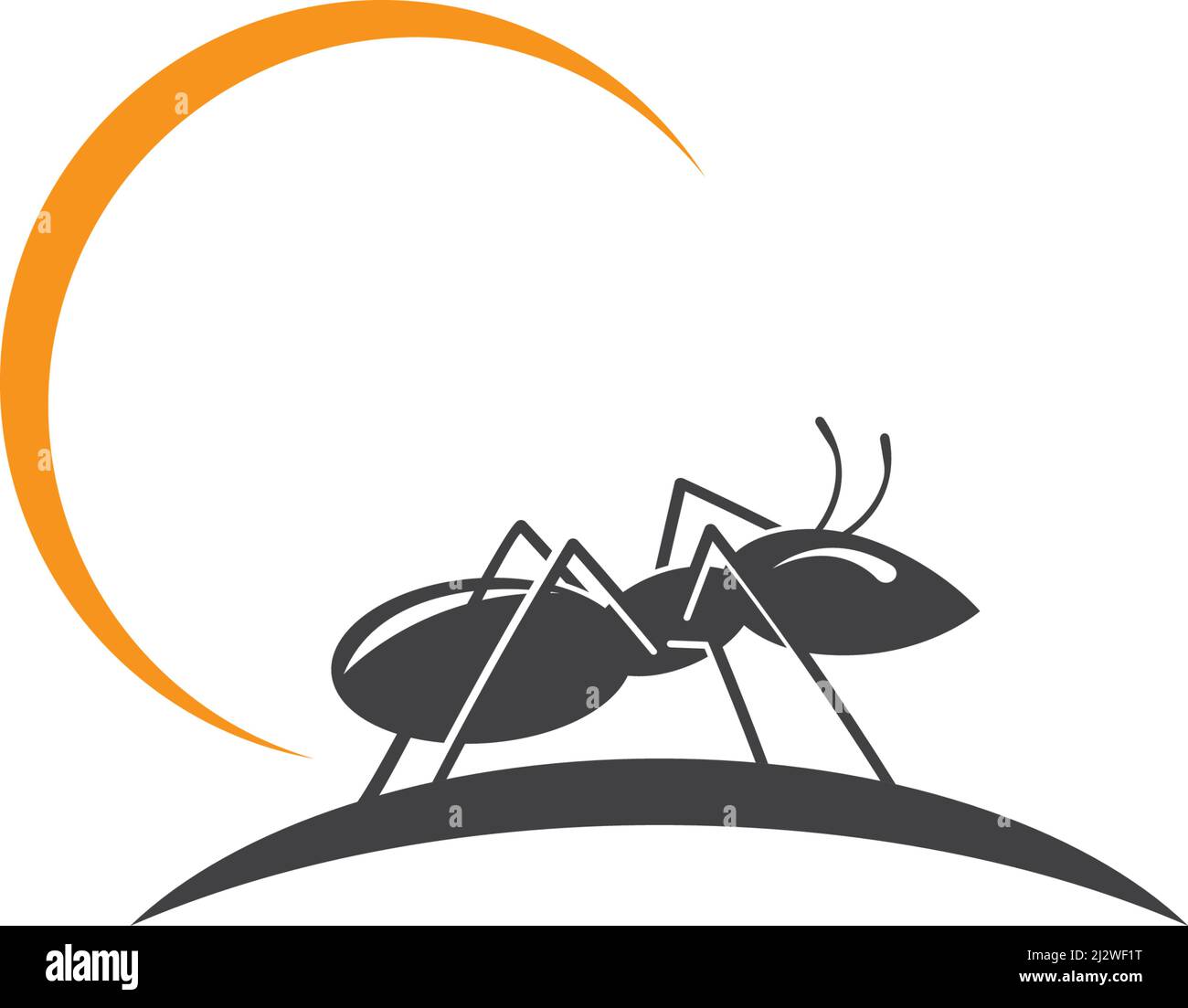 Ant Logo template vector illustration design Stock Vector