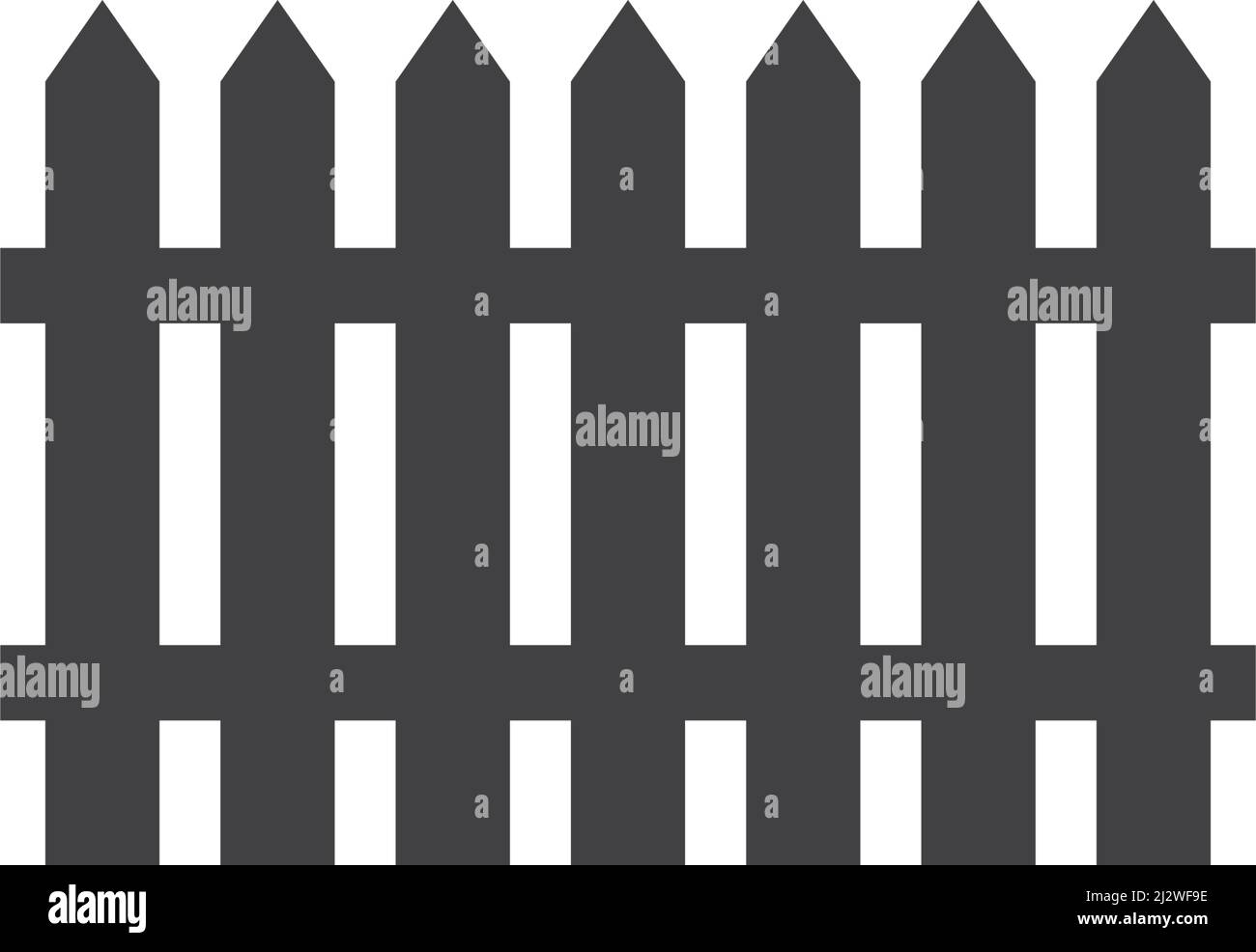 Fence logo icon vector illustration flat design Stock Vector Image ...