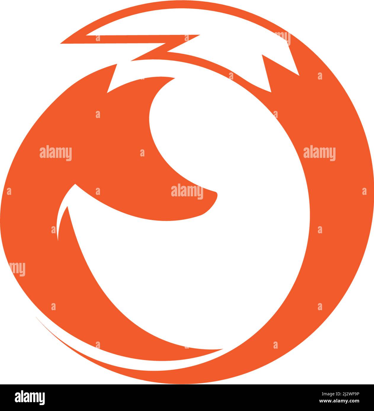 Fox logo illustration vector template Stock Vector