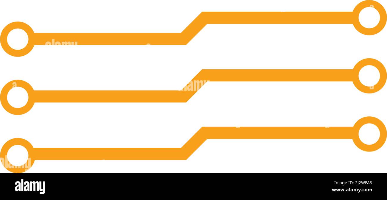 Circuit technology logo vector template Stock Vector