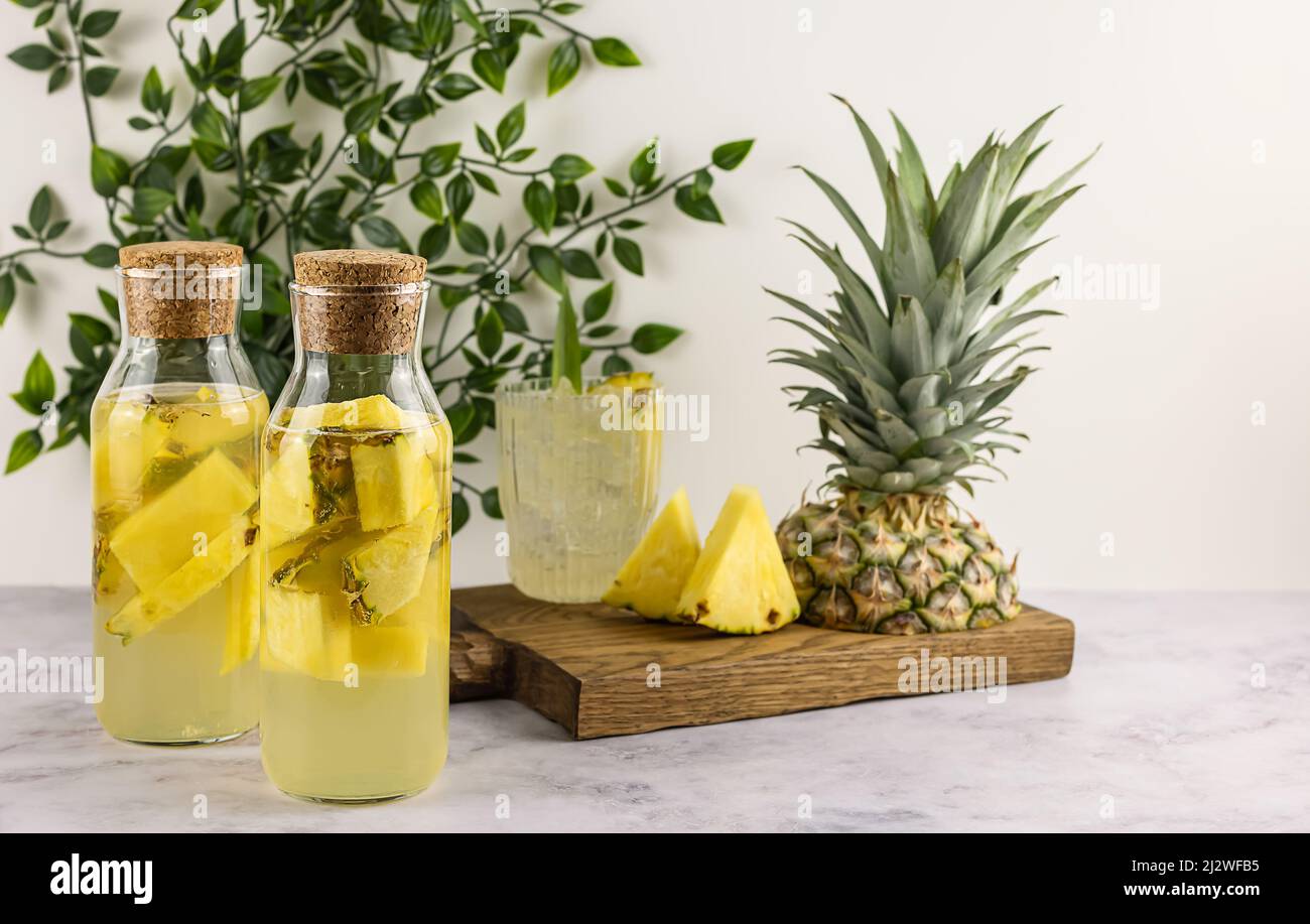 Mexican fermented pineapple drink Tepache Stock Photo Alamy