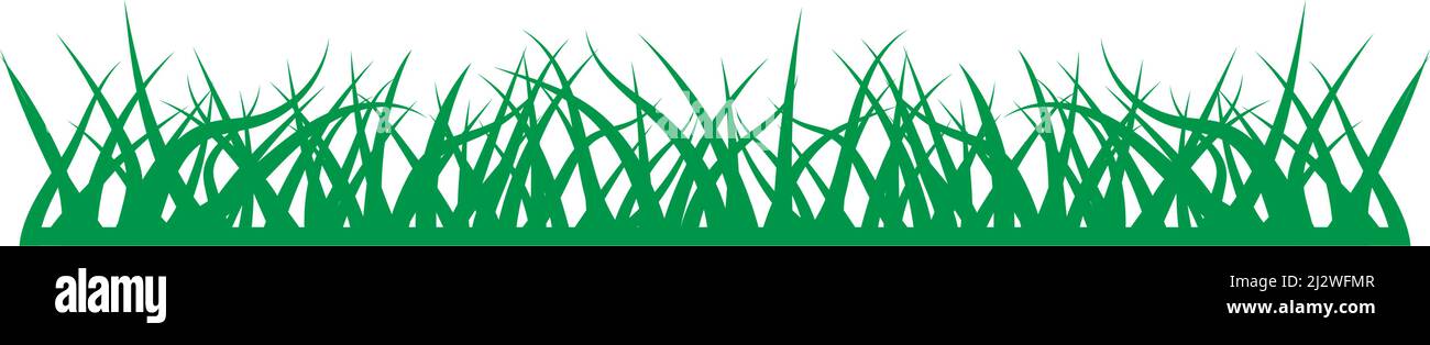 Natural Grass ilustration logo vector design Stock Vector