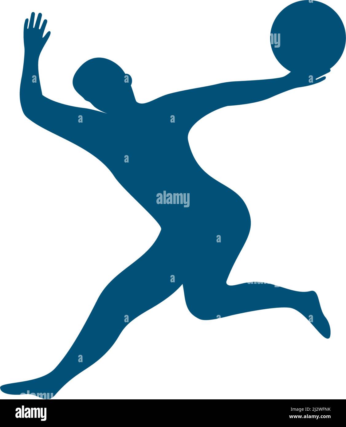 Basketball player jumps logo vector Stock Vector