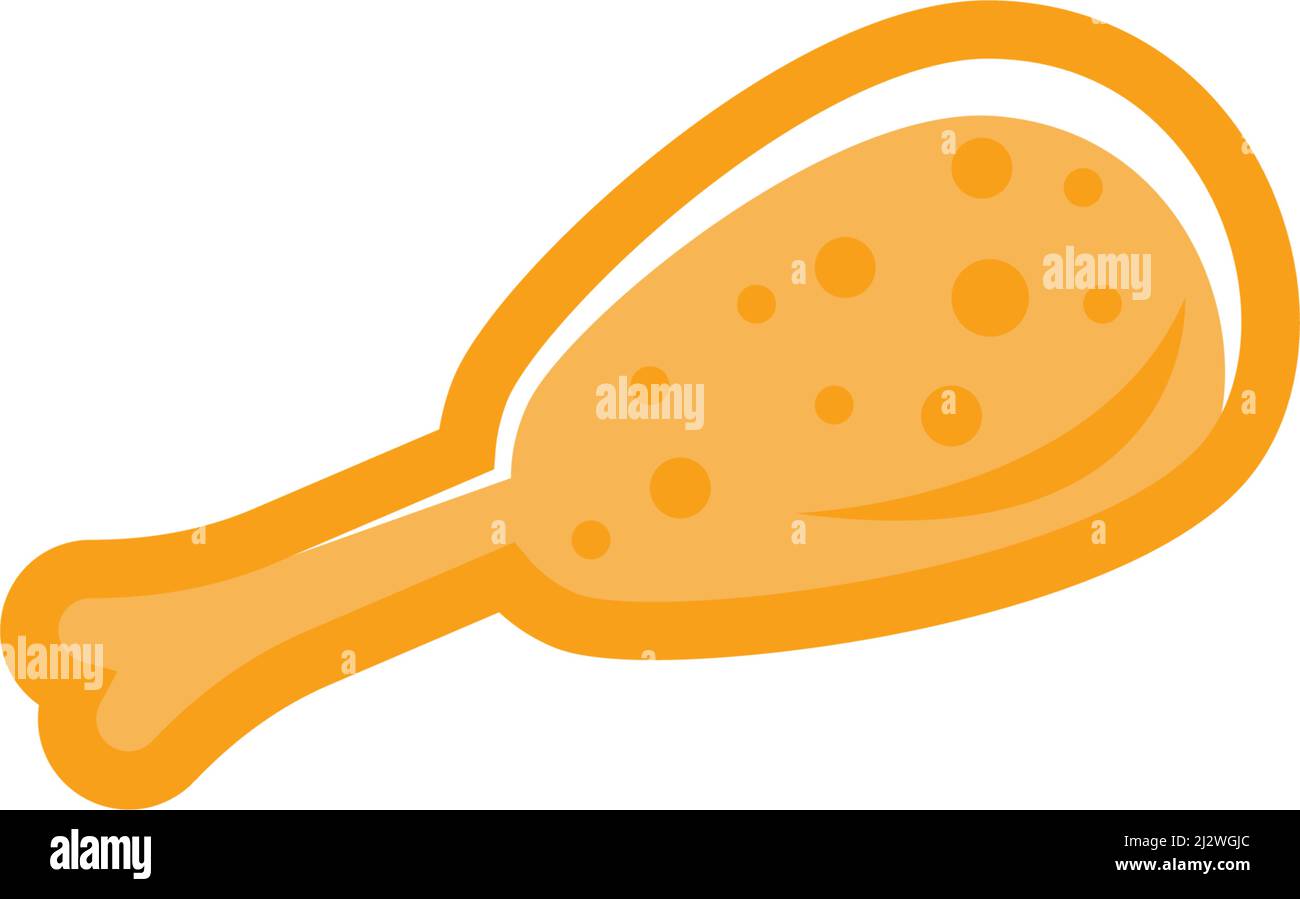 Fried chicken vector illustration icon Stock Vector