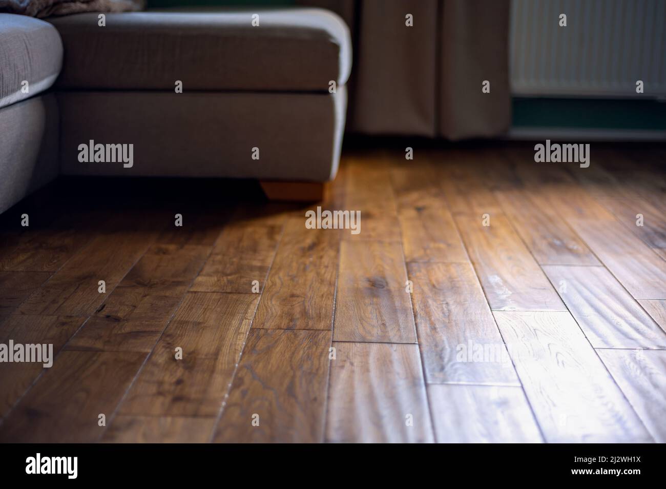 Solid oak wood flooring Stock Photo - Alamy