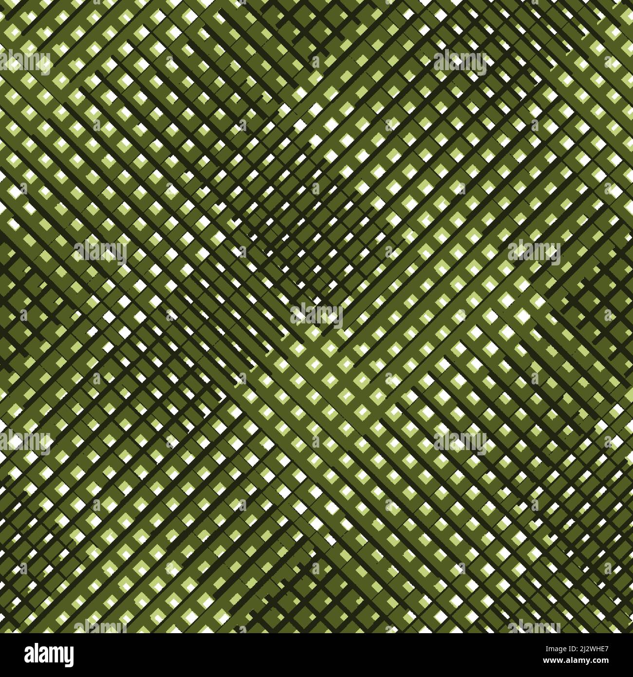 Seamless Illusion Graphical lines and checks grille Pattern Stock Photo