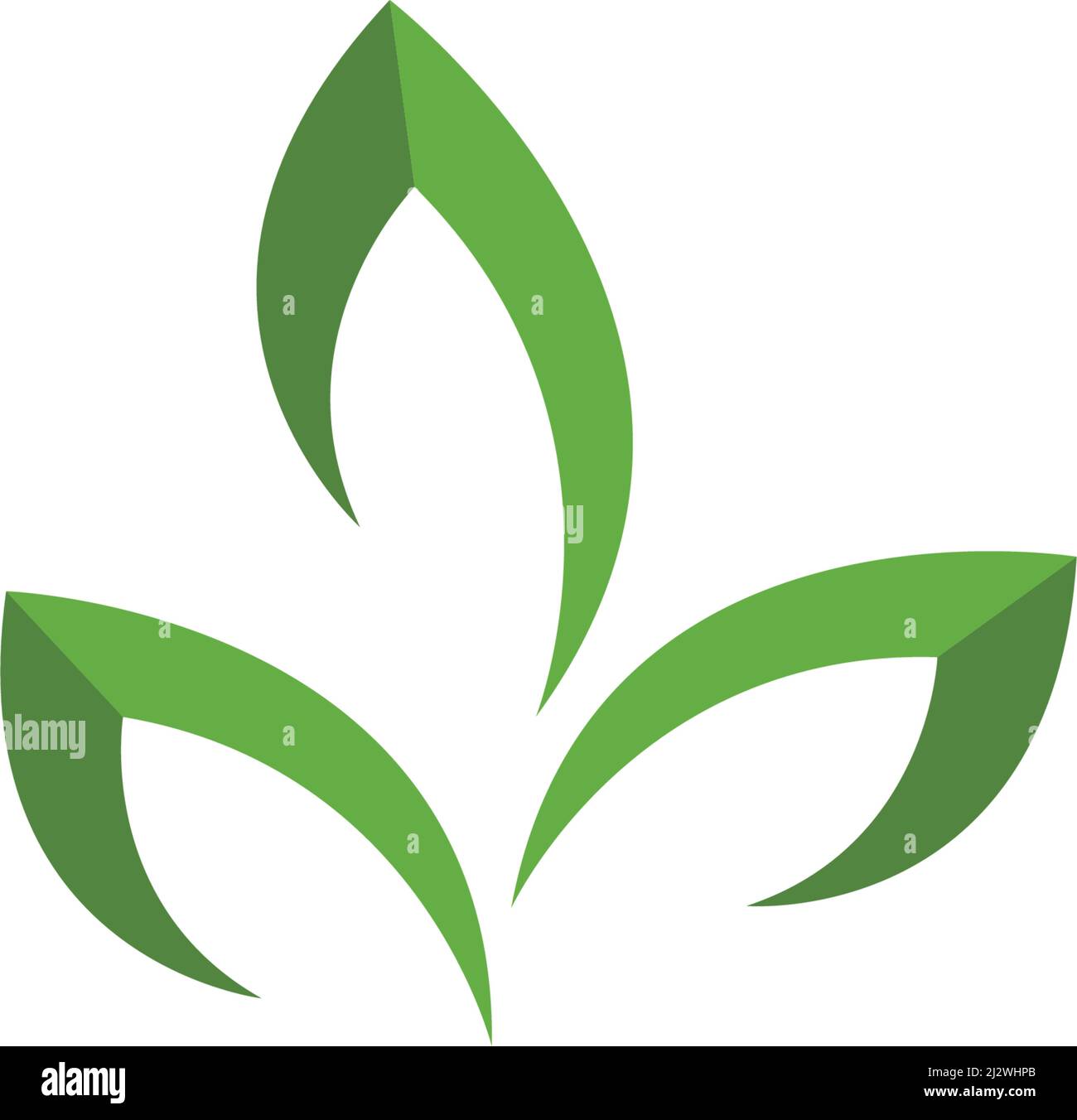 Green leaf logo ecology nature element vector icon Stock Vector Image ...