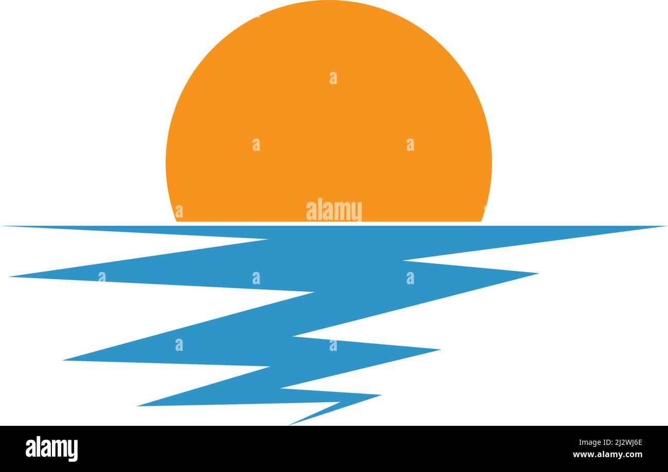 sun illustration logo vector template Stock Vector Image & Art - Alamy