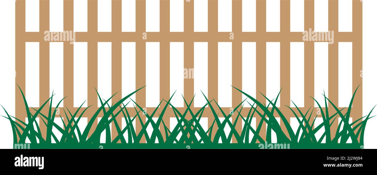 Fence logo icon vector illustration flat design Stock Vector
