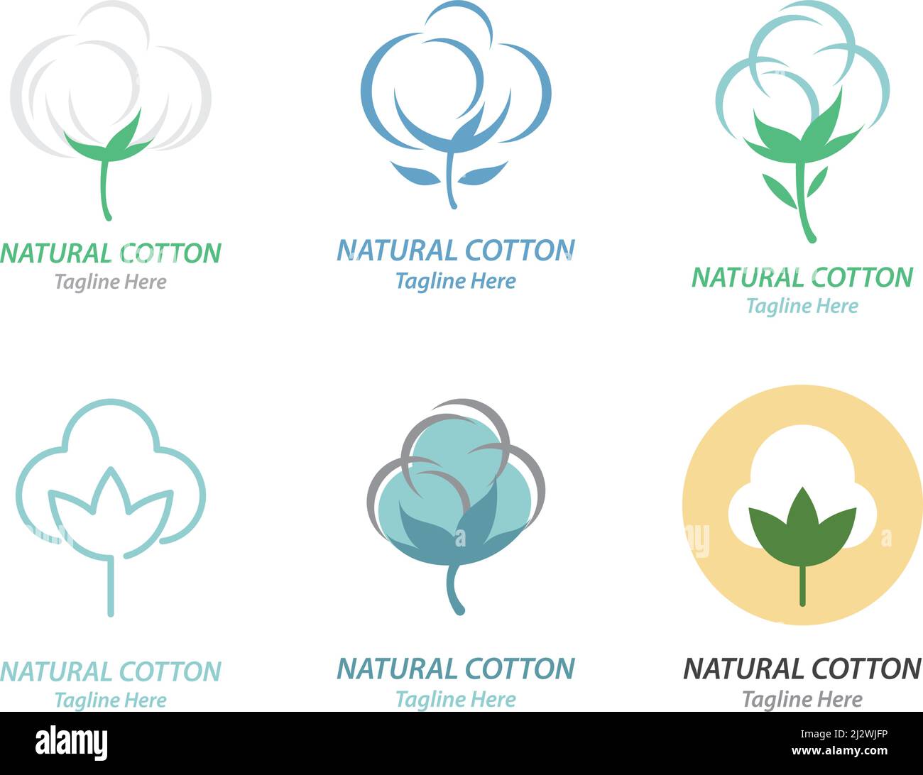 Cotton logo illustration vector design Stock Vector Image & Art - Alamy
