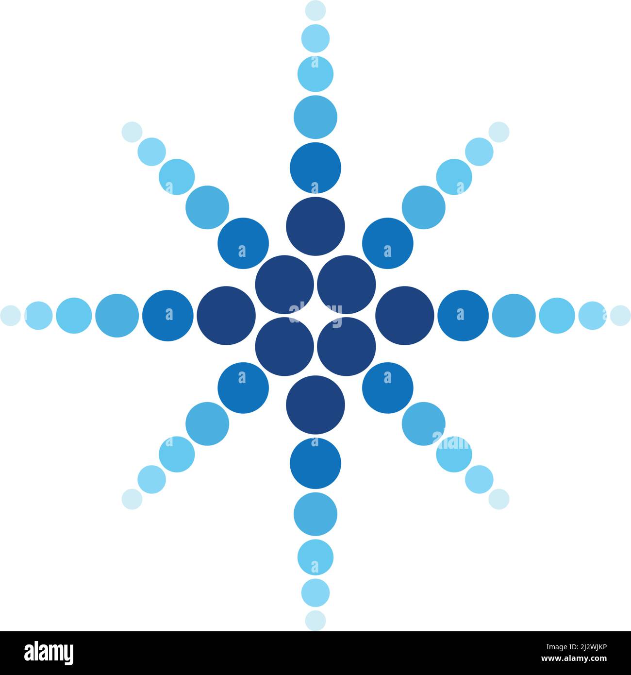 Circle dots abstract business logo vector template Stock Vector
