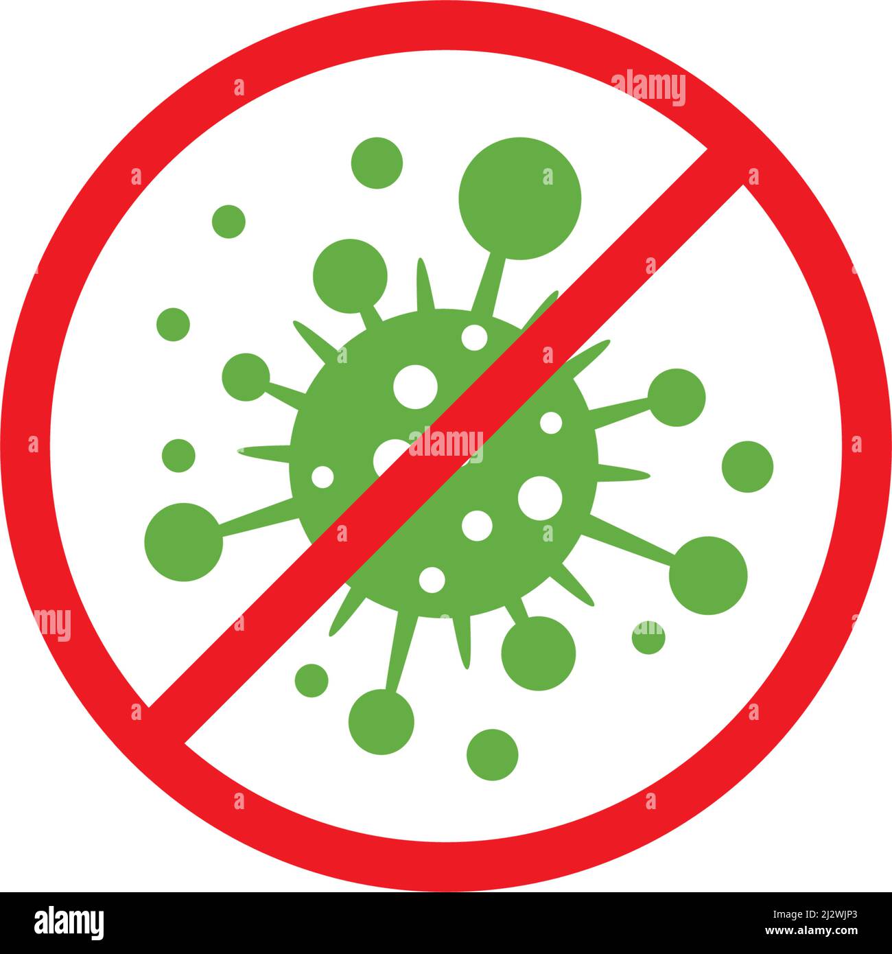 Bacterial virus icon vector flat design Stock Vector