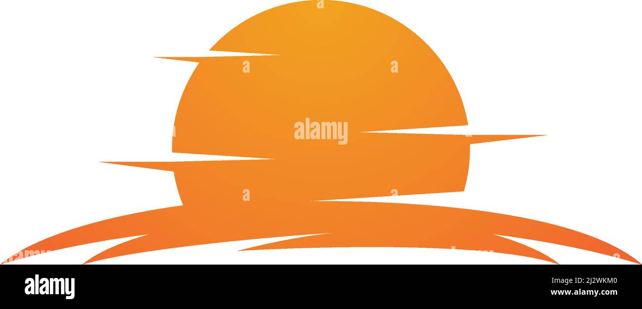 sun illustration logo vector template Stock Vector Image & Art - Alamy