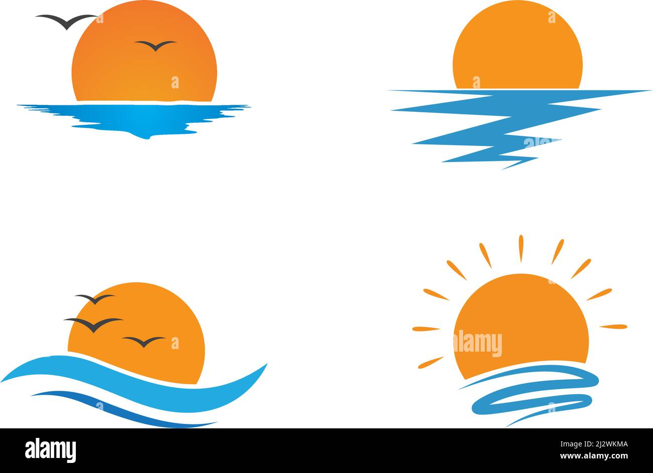 sun illustration logo vector template Stock Vector Image & Art - Alamy